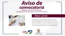 Aviso de convocatoria
