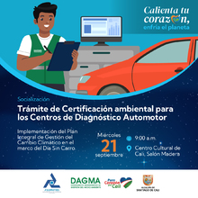 Tr&aacute;mite de certificaci&oacute;n ambiental para los Centros de Diagn&oacute;stico Automotor