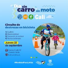D&iacute;a sin carro y sin moto  - Circuito de destrezas en bicicleta