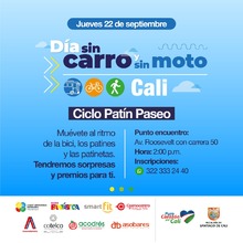 D&iacute;a sin carro y sin moto - Ciclo Pat&iacute;n Paseo