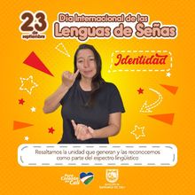 Dia Internacional de las Lenguas de Se&ntilde;as