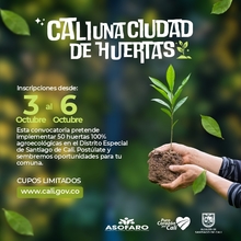 convocatoria para crear y cultivar huertas