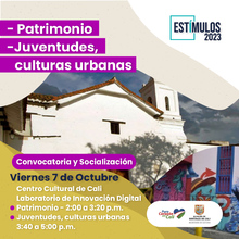 Est&iacute;mulos 2023 - Patrimonio - Juventudes, culturas urbanas