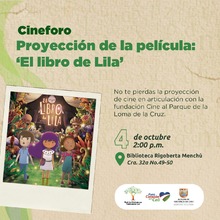 Cine foro - Pel&iacute;cula "El libro de Lila"