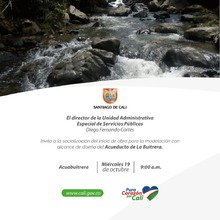 Socializaci&oacute;n de inicio de obra de modelaci&oacute;n Acuabuitrera