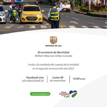 Rendici&oacute;n de Cuentas de la Secretar&iacute;a de Movilidad 2022