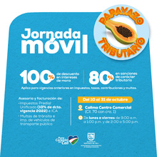 Jornada M&oacute;vil - Facturaci&oacute;n y asesor&iacute;a en impuestos y multas de tr&aacute;nsito