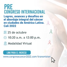 Pre Congreso Internacional de C&aacute;ncer Virtual