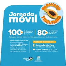 Almac&eacute;n &Eacute;xito La Flora / Jornada M&oacute;vil - Facturaci&oacute;n y asesor&iacute;a en impuestos y multas de tr&aacute;nsito