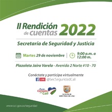 Segunda rendici&oacute;n de cuentas Seguridad y Justicia
