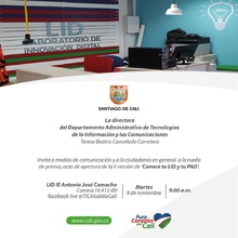 Rueda de prensa apertura de la II Versi&oacute;n Conoce tu&nbsp;LID&nbsp;y&nbsp;tu&nbsp;PAD