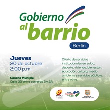 Jornada Gobierno al Barrio Berl&iacute;n