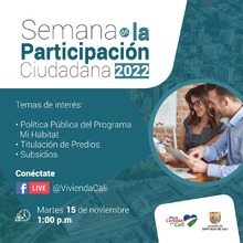 Semana de la Participaci&oacute;n Ciudadana 