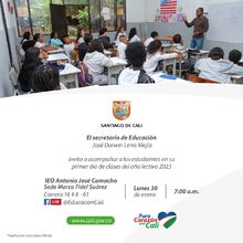 Invitaci&oacute;n a acompa&ntilde;ar a los estudiantes en el primer d&iacute;a de clases del a&ntilde;o lectivo 2023
