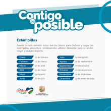 NOVIEMBRE - Plazo para declaraci&oacute;n y pago de estampillas
