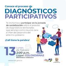 Conoce el proceso de diagn&oacute;sticos participativos Golondrinas