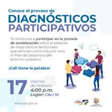 Conoce el proceso de diagn&oacute;sticos participativos CALI 10