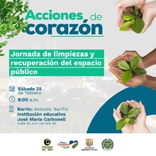 Jornada de limpieza y recuperaci&oacute;n del espacio p&uacute;blico