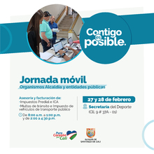 Jornada M&oacute;vil para servidores p&uacute;blicos - Facturaci&oacute;n y asesor&iacute;a en impuestos IPU e ICA y otros de tr&aacute;nsito