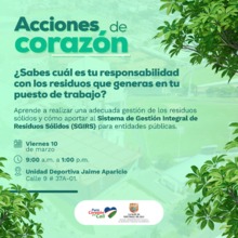 Jornada de sensibilizaci&oacute;n para entornos saludables