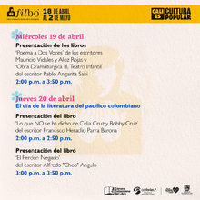 Cali es Cultura Popular  Ag&eacute;ndate con la Literatura Cale&ntilde;a - Festival Internacional del Libro de Bogot&aacute;