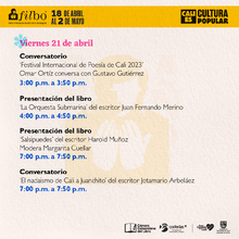 Cali es Cultura Popular  Ag&eacute;ndate con la Literatura Cale&ntilde;a - Festival Internacional del Libro de Bogot&aacute;