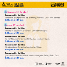 Cali es Cultura Popular  Ag&eacute;ndate con la Literatura Cale&ntilde;a - Festival Internacional del Libro de Bogot&aacute;