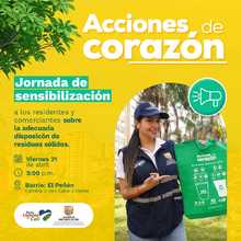 Jornada de sensibilizaci&oacute;n en el barrio el Pe&ntilde;&oacute;n