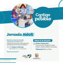 CC Cosmocentro, Holguines Trade Center, Calima y Exito La Flora - Jornada m&oacute;vil