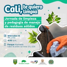 Jornada de Limpieza y pedagog&iacute;a por el manejo de los residuos s&oacute;lidos / Parque Alameda