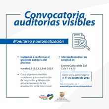 Convocatoria de Auditorias Visibles 