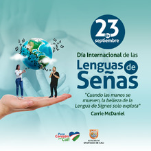 Dia Internacional de Lenguaje de Se&ntilde;as