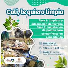 Jornada de limpieza y recuperaci&oacute;n del espacio p&uacute;blico barrio El Jard&iacute;n 
