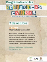 Progr&aacute;mate con la Bibliotecas Cale&ntilde;as