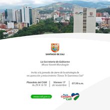 Jornada de cierree de la estrategia de recuperaci&oacute;n y enlucimiento "Zonas Te Queremos Cali"