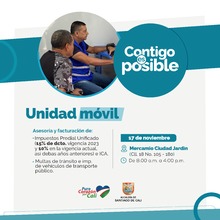 MercaM&iacute;o Ciudad Jard&iacute;n / Jornada M&oacute;vil - Facturaci&oacute;n y asesor&iacute;a en impuestos y multas de tr&aacute;nsito