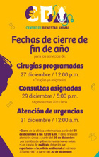 Fechas de cierre de fin de a&ntilde;o 2023