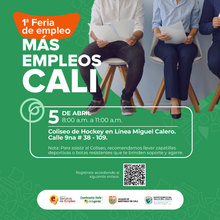 1&ordf; Feria de empleo M&Aacute;S EMPLEOS CALI