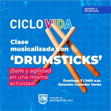 Clase musicalizada con DRUMSTICKS - Ciclovida
