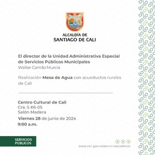 Mesa de agua con los representantes de las JAAA
