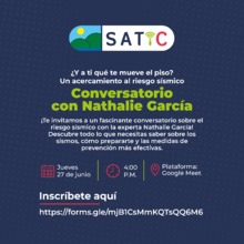 Conversatorio sobre riesgo sismico: con Nathalie Garcia
