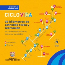 Ciclovida - 38 kil&oacute;metros de actividad f&iacute;sica y recreaci&oacute;n