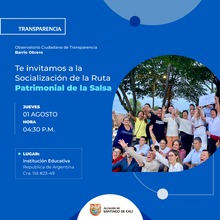 Te invitamos a la Socializaci&oacute;n de la Ruta Patrimonial de la Salsa
