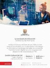 Taller de cocreaci&oacute;n "Transformaci&oacute;n digital: una estrategia para el desarrollo de capacidades en TIC"