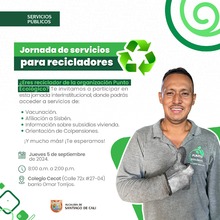 Jornada de servicios para recicladores