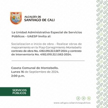 Socializaci&oacute;n e inicio de obra  - Corregimiento de Montebello