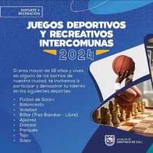 Inscripciones para los Juegos Deportivos y Recreativos Intercomunas