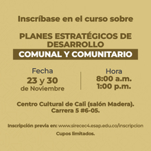 Plan estrat&eacute;gico comunitario