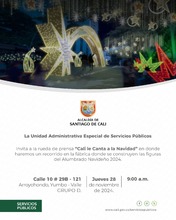 Rueda de prensa "Cali le canta a la Navidad"