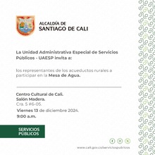 Mesa de agua con los representantes de las JAAA Zona Rural